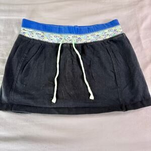 Y2K Girls Black Mini Skirt Large 10 12